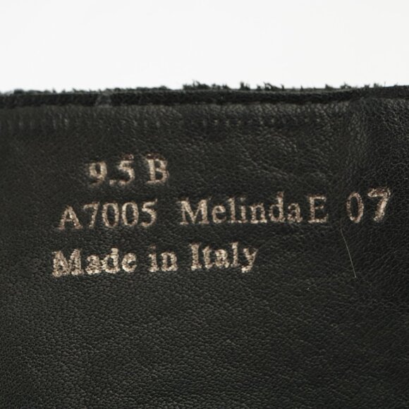 Coach Womens Melinda Boots Size 9.5 Black Leather High Heel Bootie Elegant Italy - Picture 11 of 12